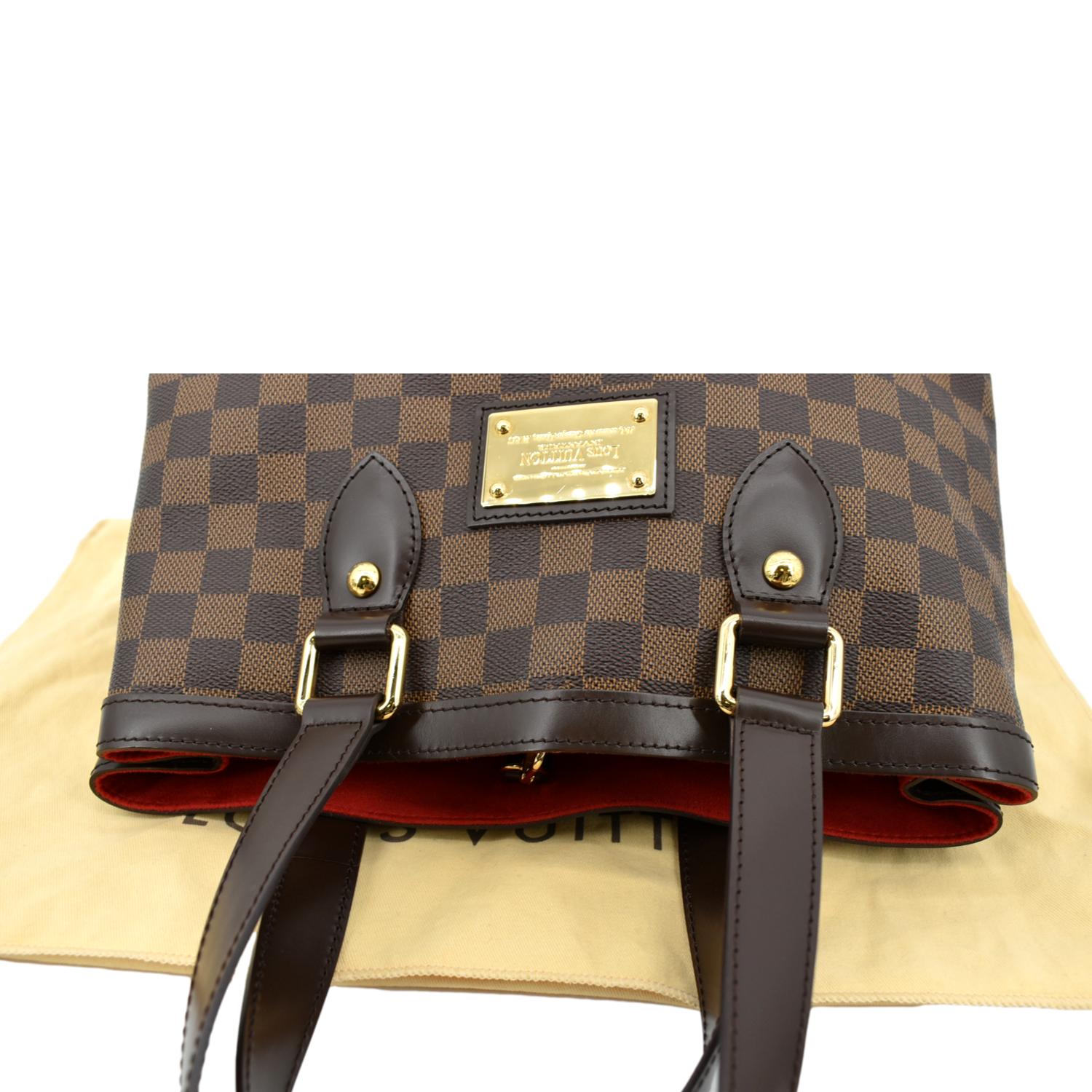 Hampstead handbag Louis Vuitton Brown in Cotton - 34257370
