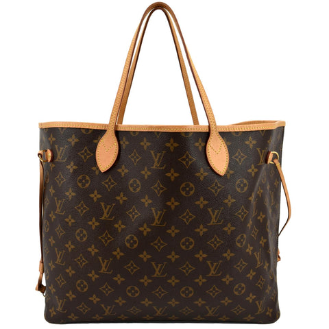 LOUIS VUITTON Neverfull GM Monogram Canvas Tote Bag Brown