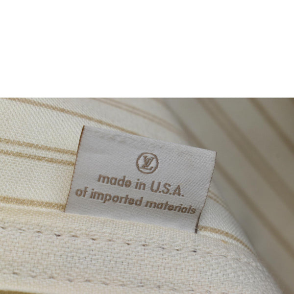 LOUIS VUITTON Neverfull GM Damier Azur Tote Shoulder Bag White