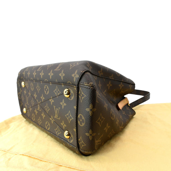 LOUIS VUITTON Montaigne MM Monogram Canvas Shoulder Bag Brown