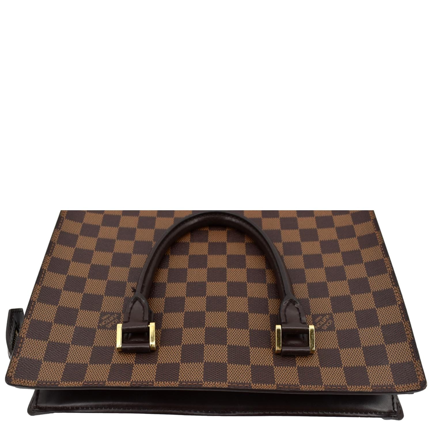 Sac Plat, Used & Preloved Louis Vuitton Tote Bag, LXR USA, Brown