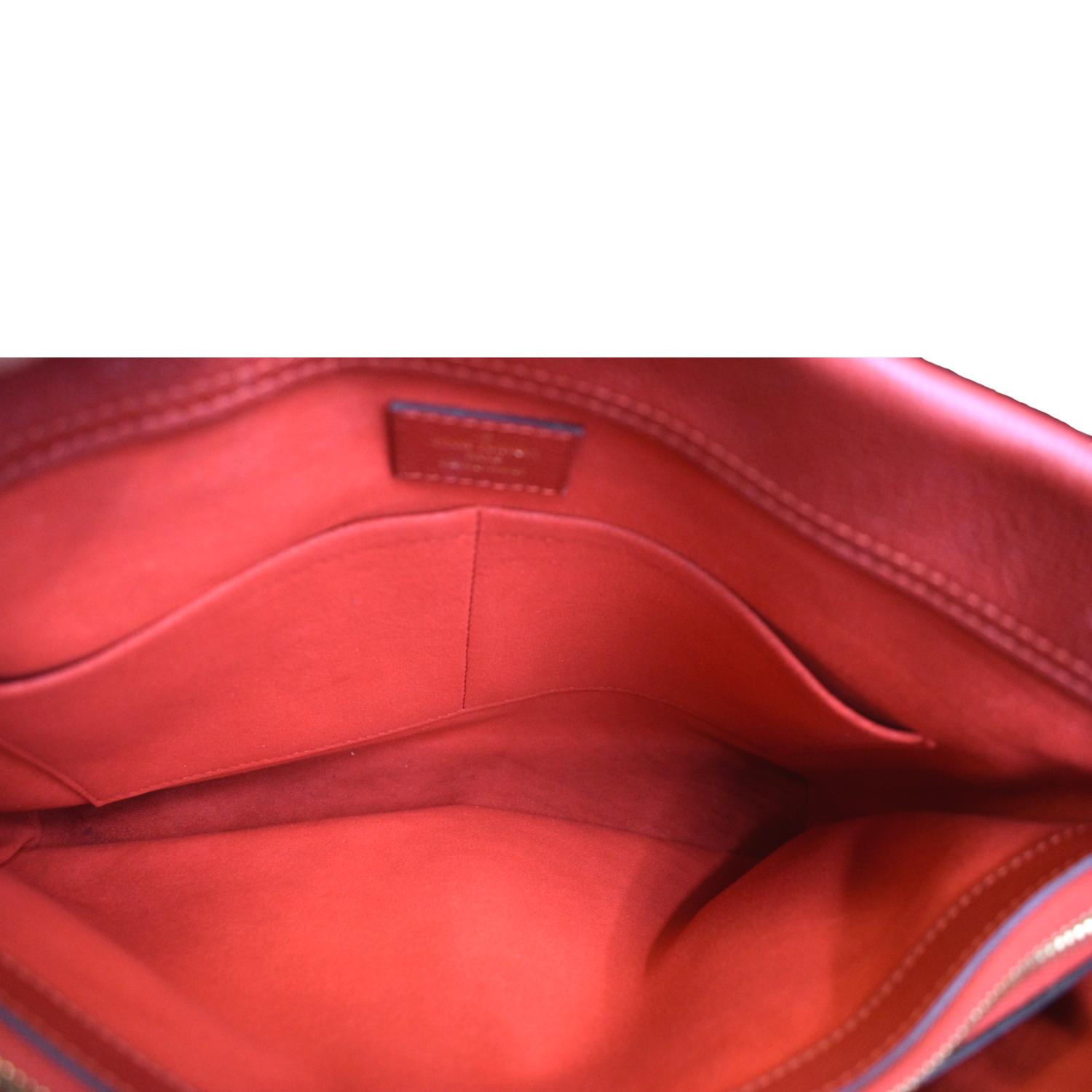 Pallas cloth handbag Louis Vuitton Brown in Cloth - 34133436