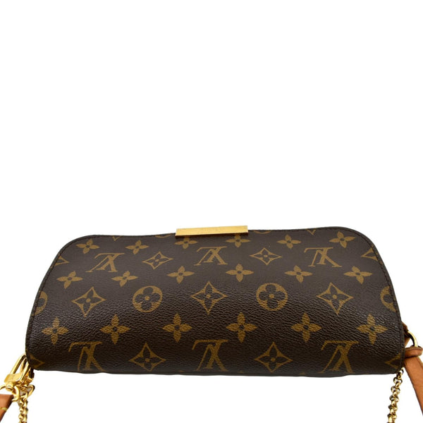 LOUIS VUITTON Favorite MM Monogram Canvas Crossbody Bag Brown