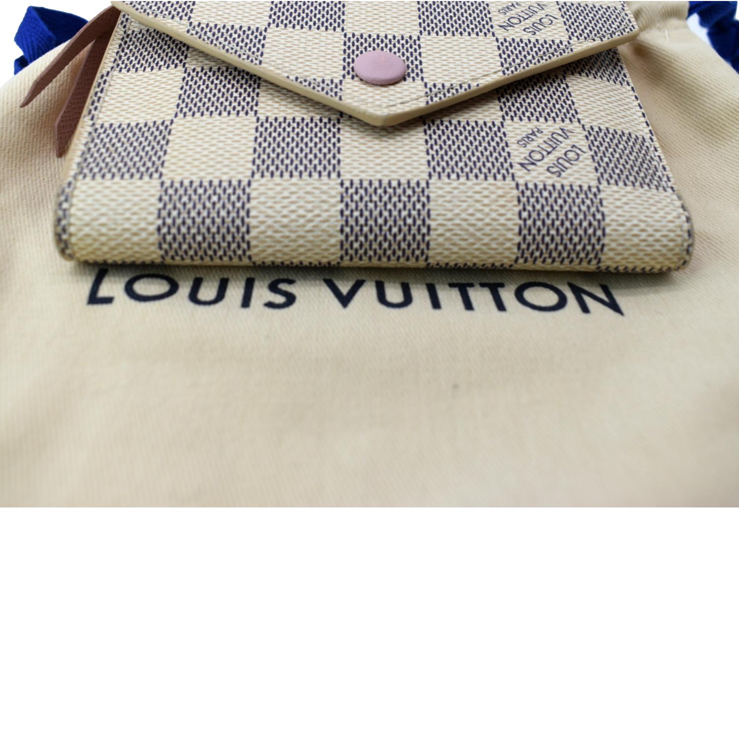 よ*ん様 Louis Vuitton Victorine Damier Azur LOUIS VUITTON Victorine Damier Azur Wallet White