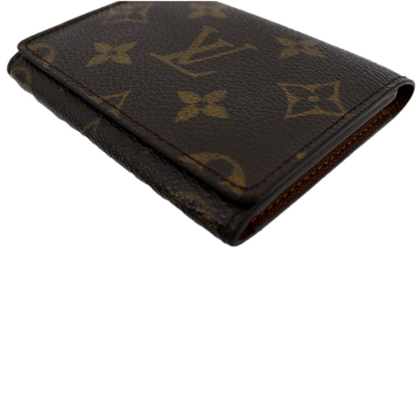 pochette ceinture louis vuitton pochette accessoires en toile monogram marron et cuir naturel Canvas Card Holder Small Wallet - Bottom Right