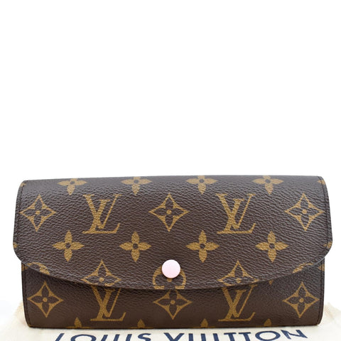 Louis Vuitton Emilie Monogram Wallet Rose Ballerine  - Full View