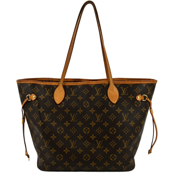 LOUIS VUITTON Neverfull MM Monogram Canvas Tote Bag Brown