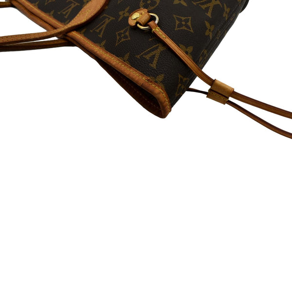 LOUIS VUITTON Neverfull MM Monogram Canvas Tote Bag Brown