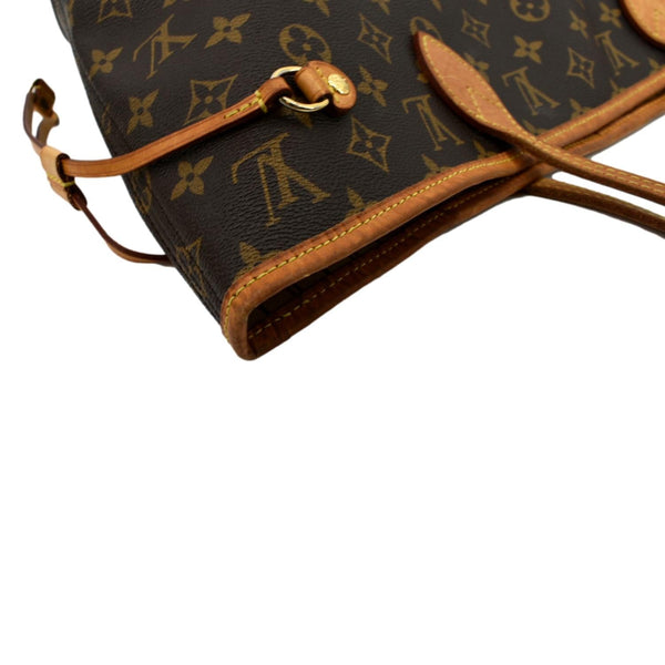 LOUIS VUITTON Neverfull MM Monogram Canvas Tote Bag Brown