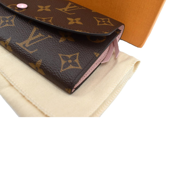 Louis Vuitton Emilie Monogram Wallet Rose Ballerine  - Bottom Right