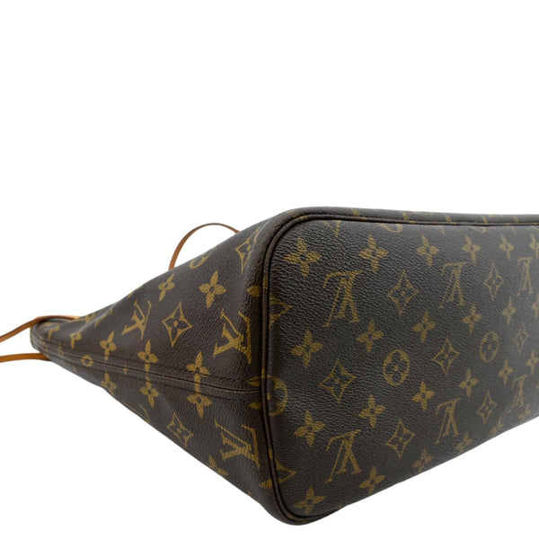 LOUIS VUITTON Neverfull MM Monogram Canvas Tote Bag Brown