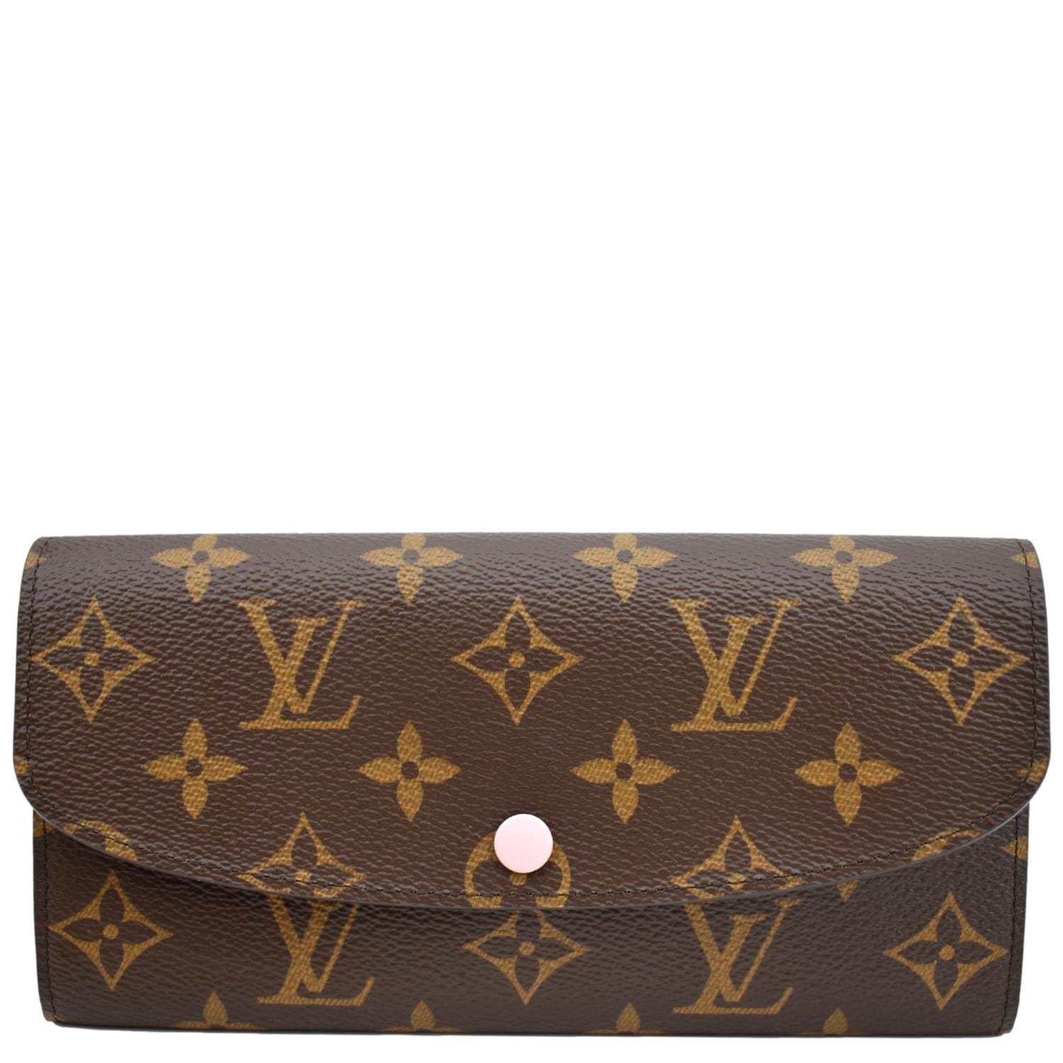Louis Vuitton Emilie Monogram Wallet Rose Ballerine  - Front
