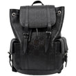 Gucci Apple GG Embossed Leather Backpack in ‎Black Color - Front