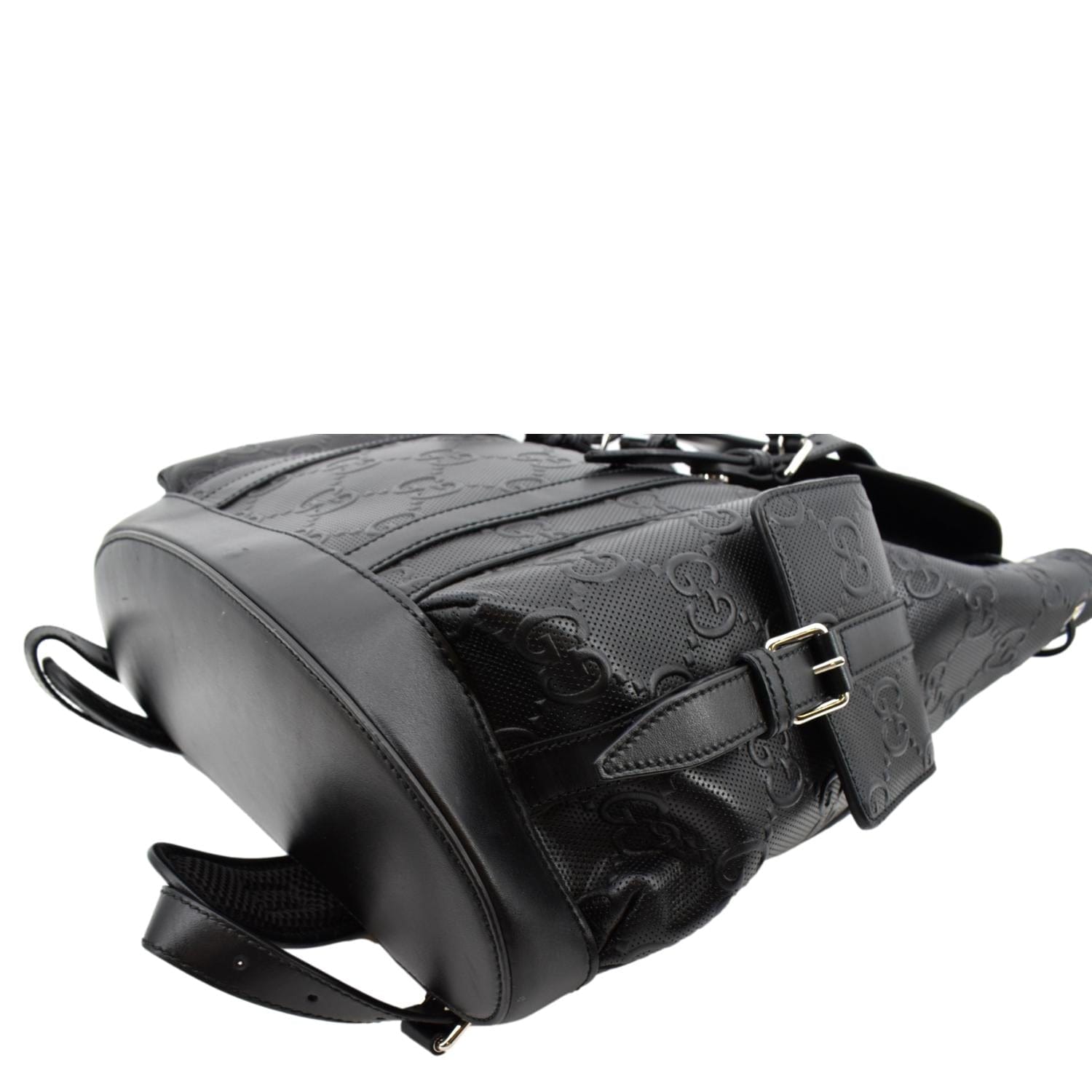 Gucci GG Embossed Leather Backpack in ‎Black Color