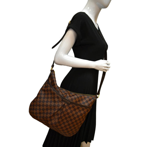 Louis Vuitton Bloomsbury GM Damier Ebene Shoulder Bag - Full View