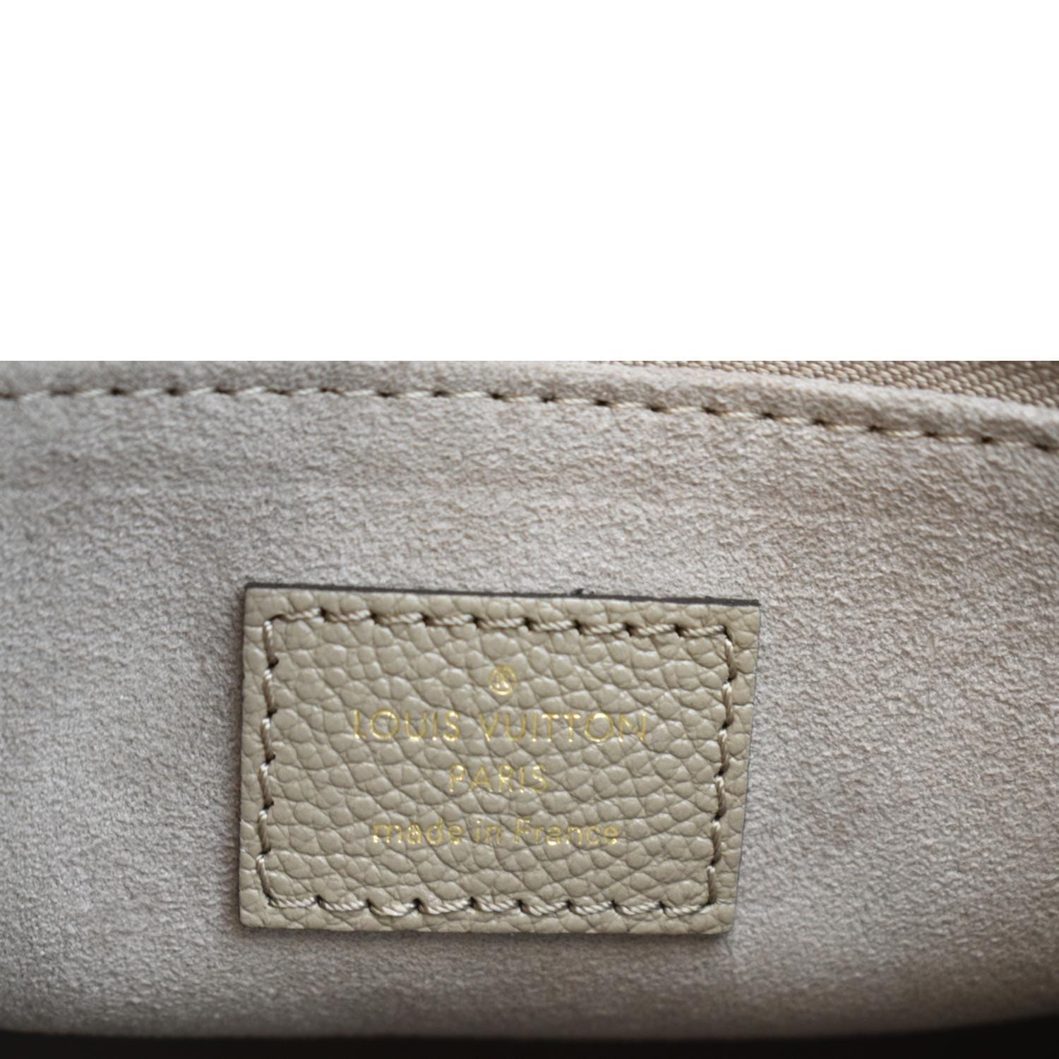 Louis Vuitton Onthego PM Bicolor Monogram Empreinte Leather Dove Cream