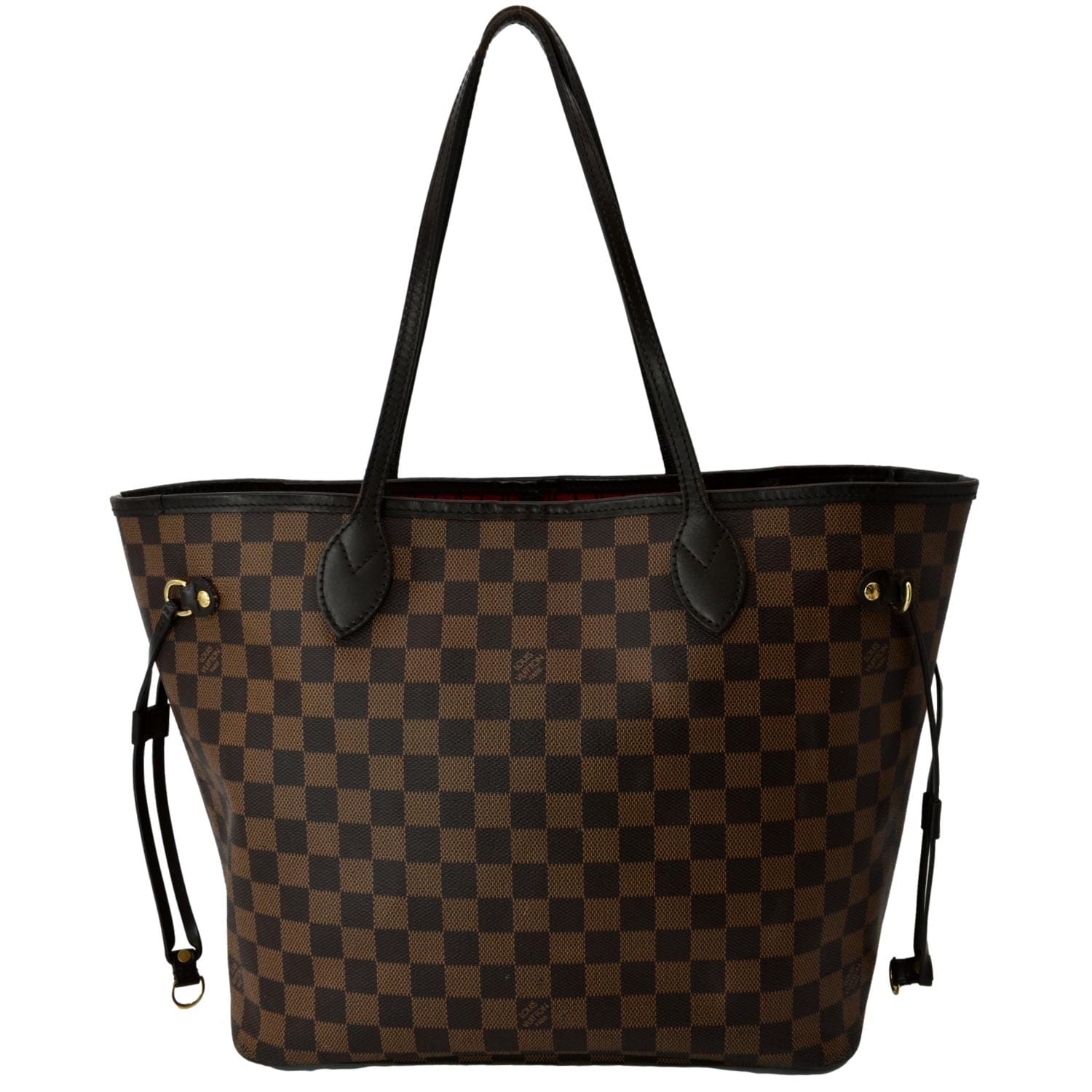 LOUIS VUITTON Neverfull MM Damier Ebene Tote Bag Brown- 15% OFF