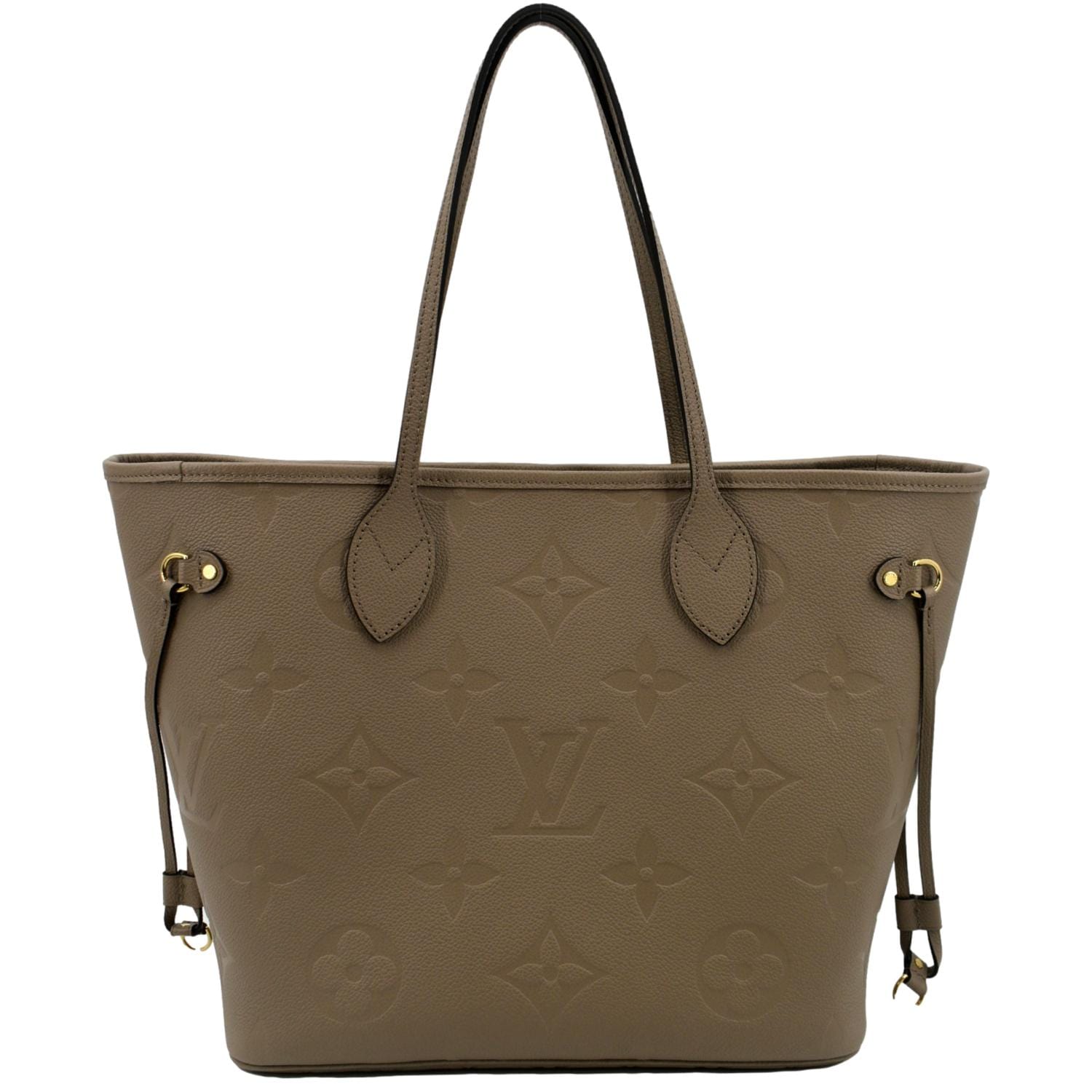 Louis Vuitton Neverfull MM Monogram Leather Tote Bag - Front