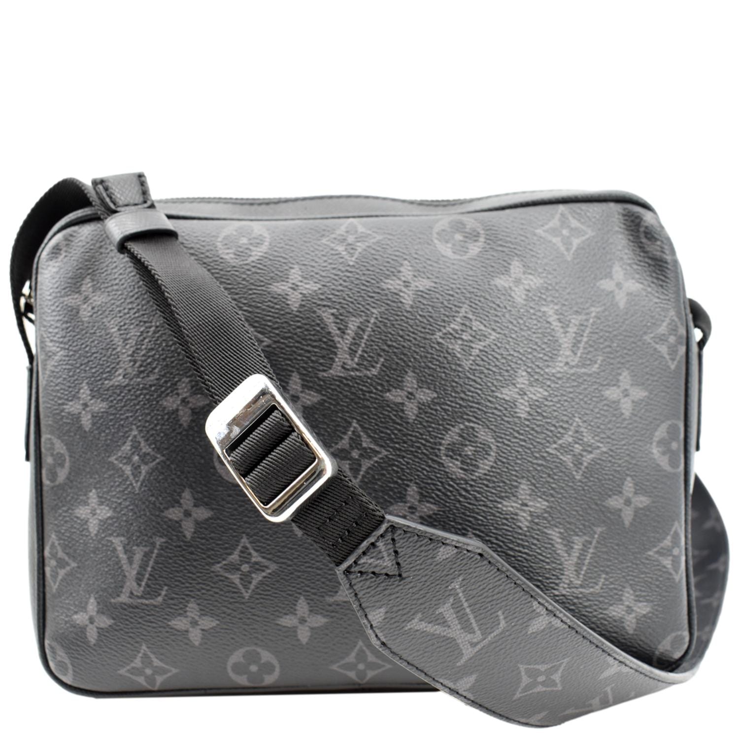 LOUIS VUITTON Outdoor Messenger Eclipse Canvas Crossbody Bag Black