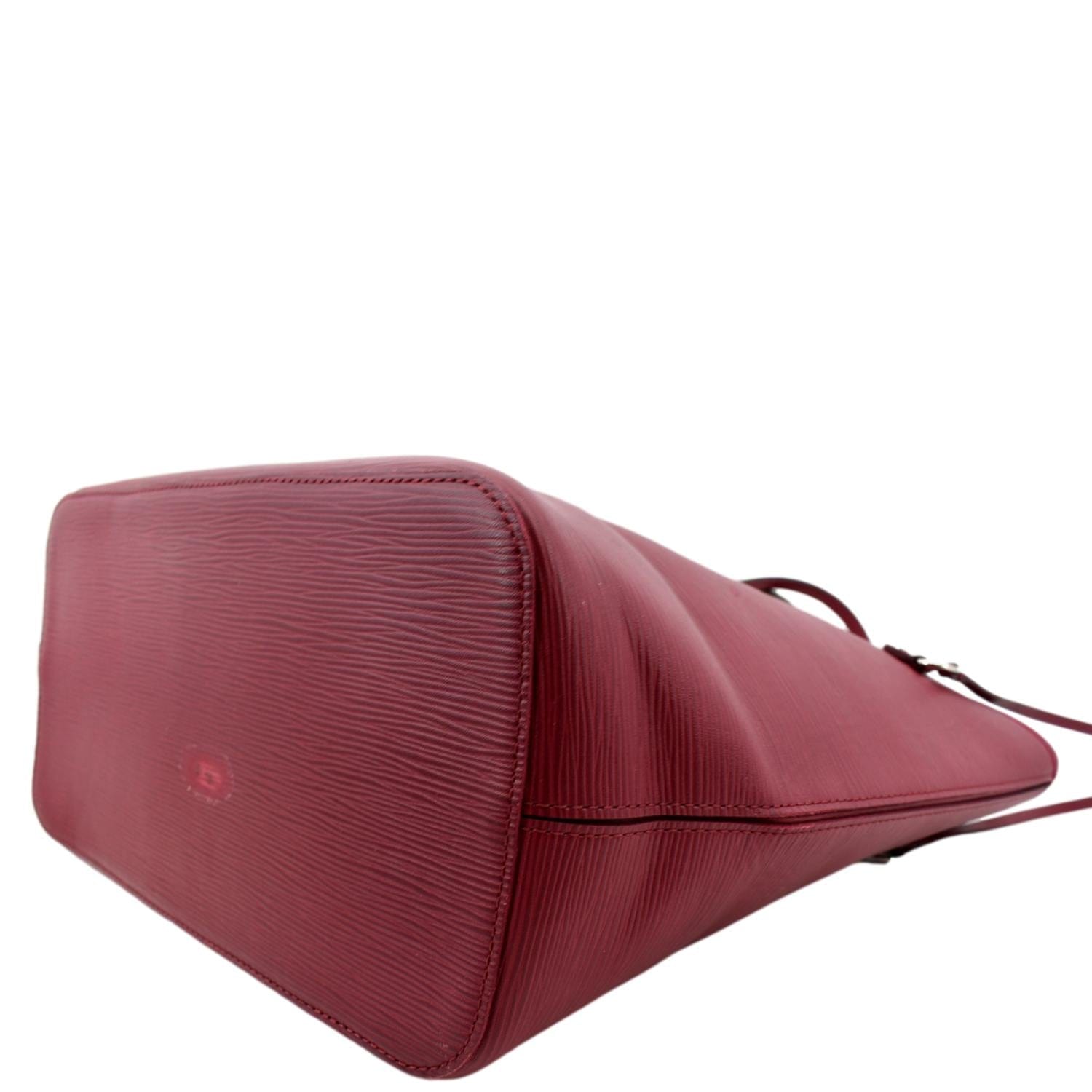 Louis Vuitton, Bags, Leather Maroon Louis Vuitton Handbag