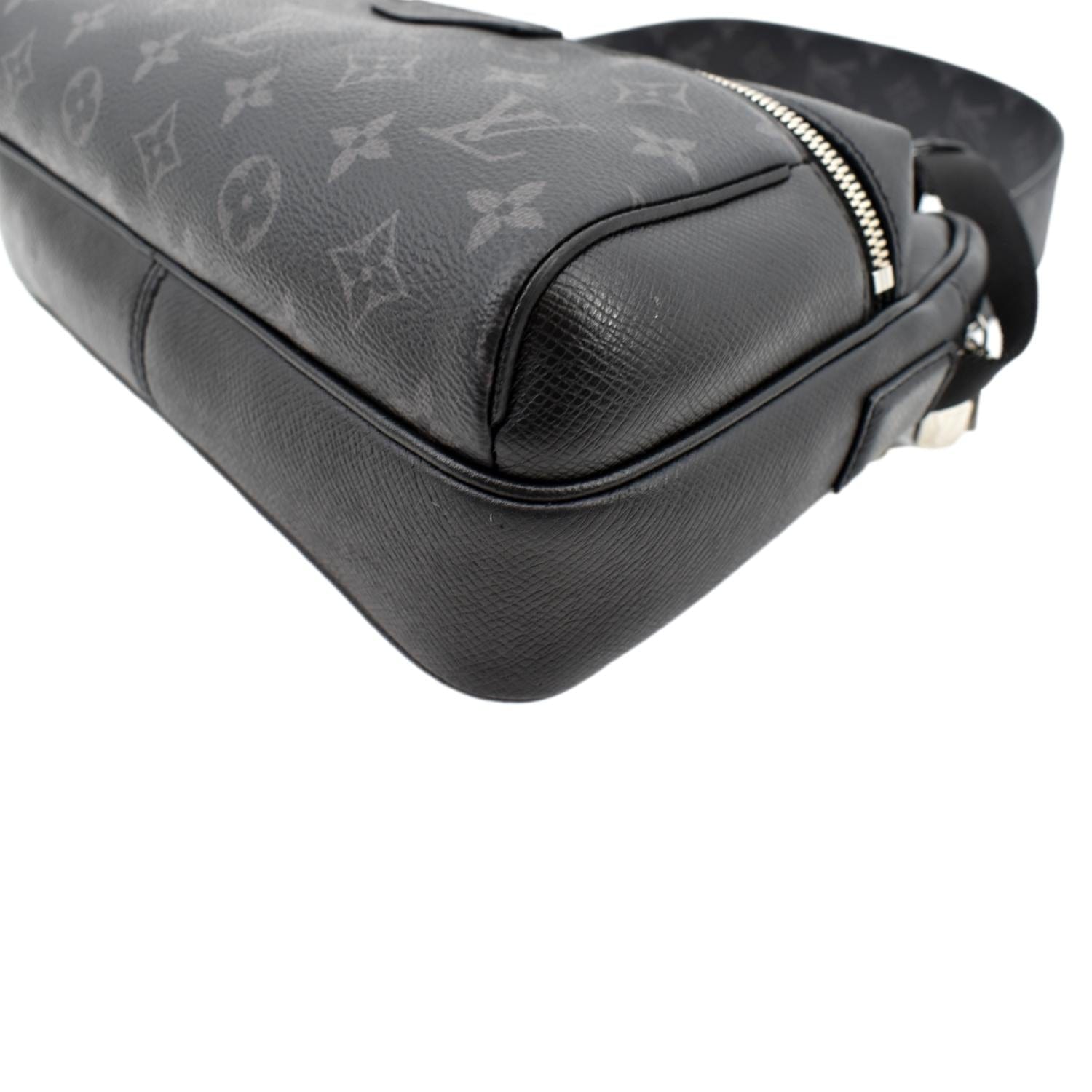 Louis Vuitton Outdoor Messenger Bag Monogram Eclipse Taiga Black