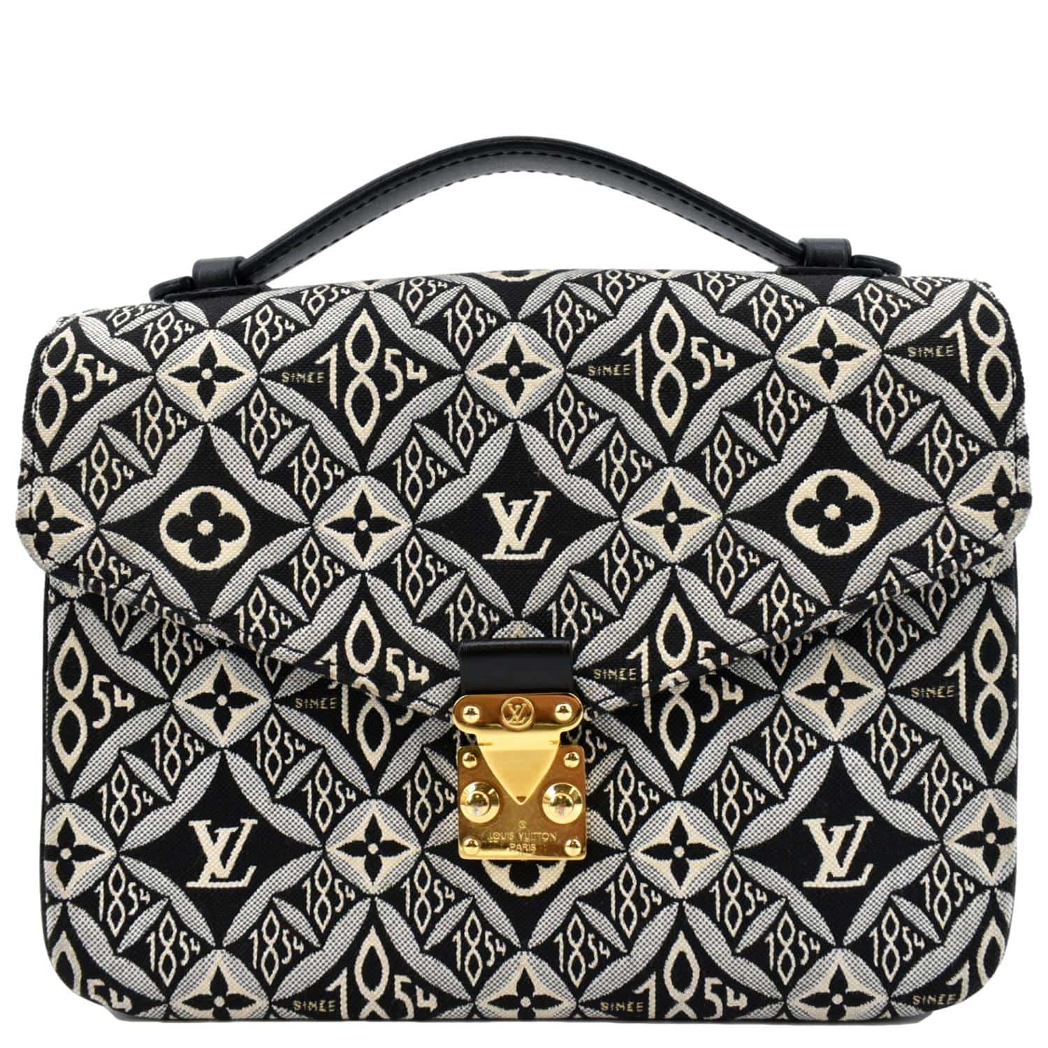 LOUIS VUITTON Metis Pochette Jacquard Since1854 Leather Top Handle Satchel Bag Grey  - New Year Deals
