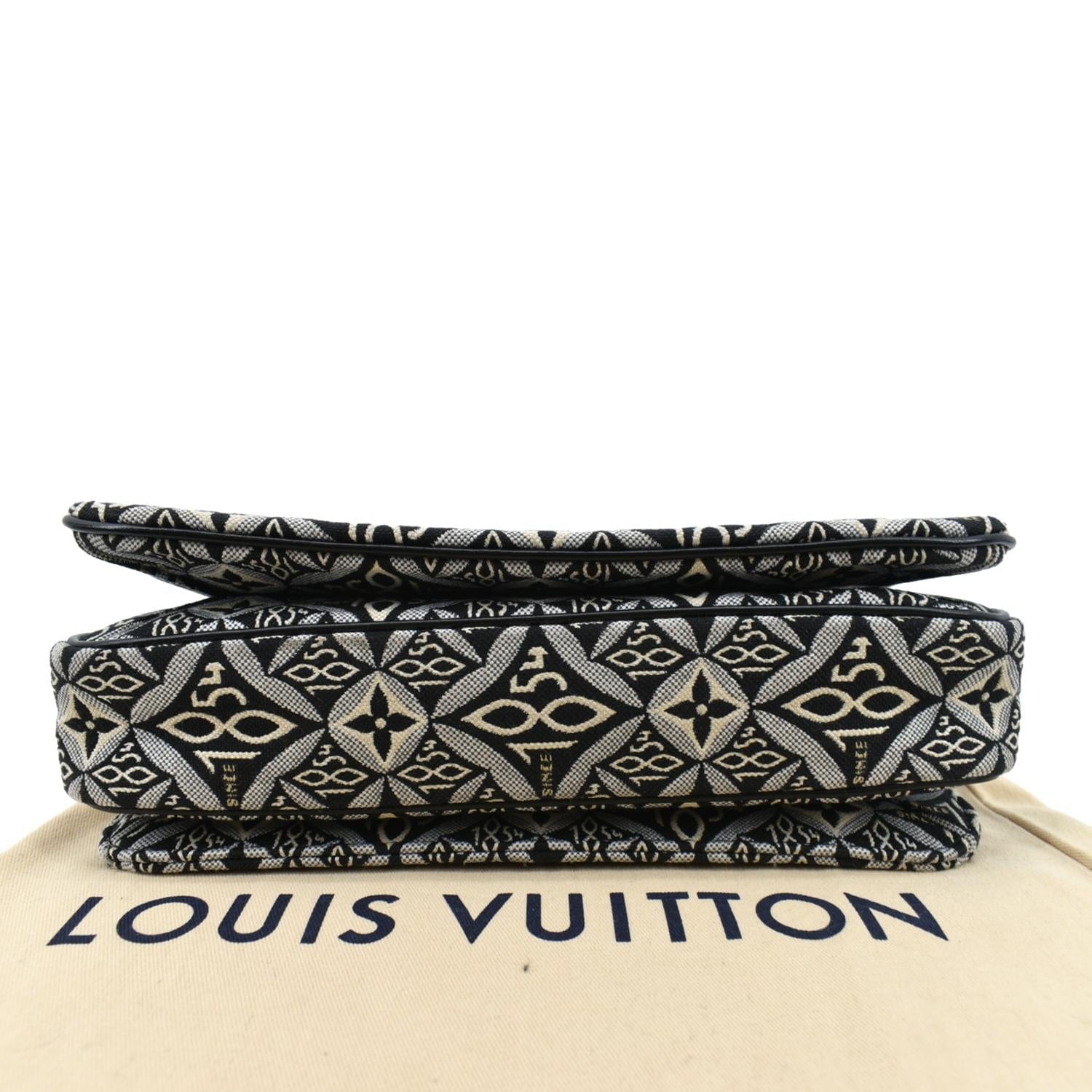LOUIS VUITTON Metis Pochette Jacquard Since1854 Leather Top Handle Sat