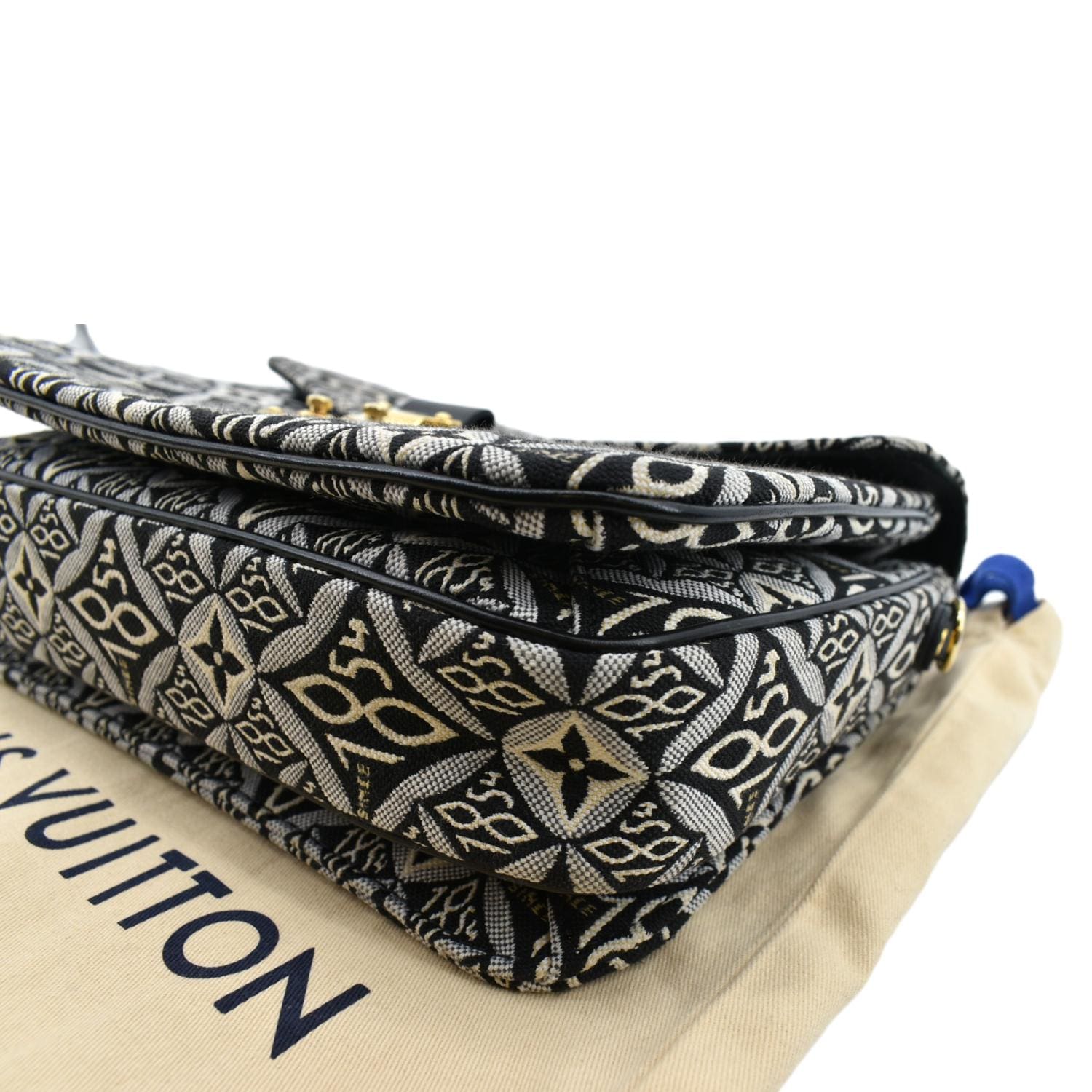 Louis Vuitton ケース ポーター柄 LOUIS VUITTON Metis Pochette Jacquard Since1854 Leather Top Handle Sat
