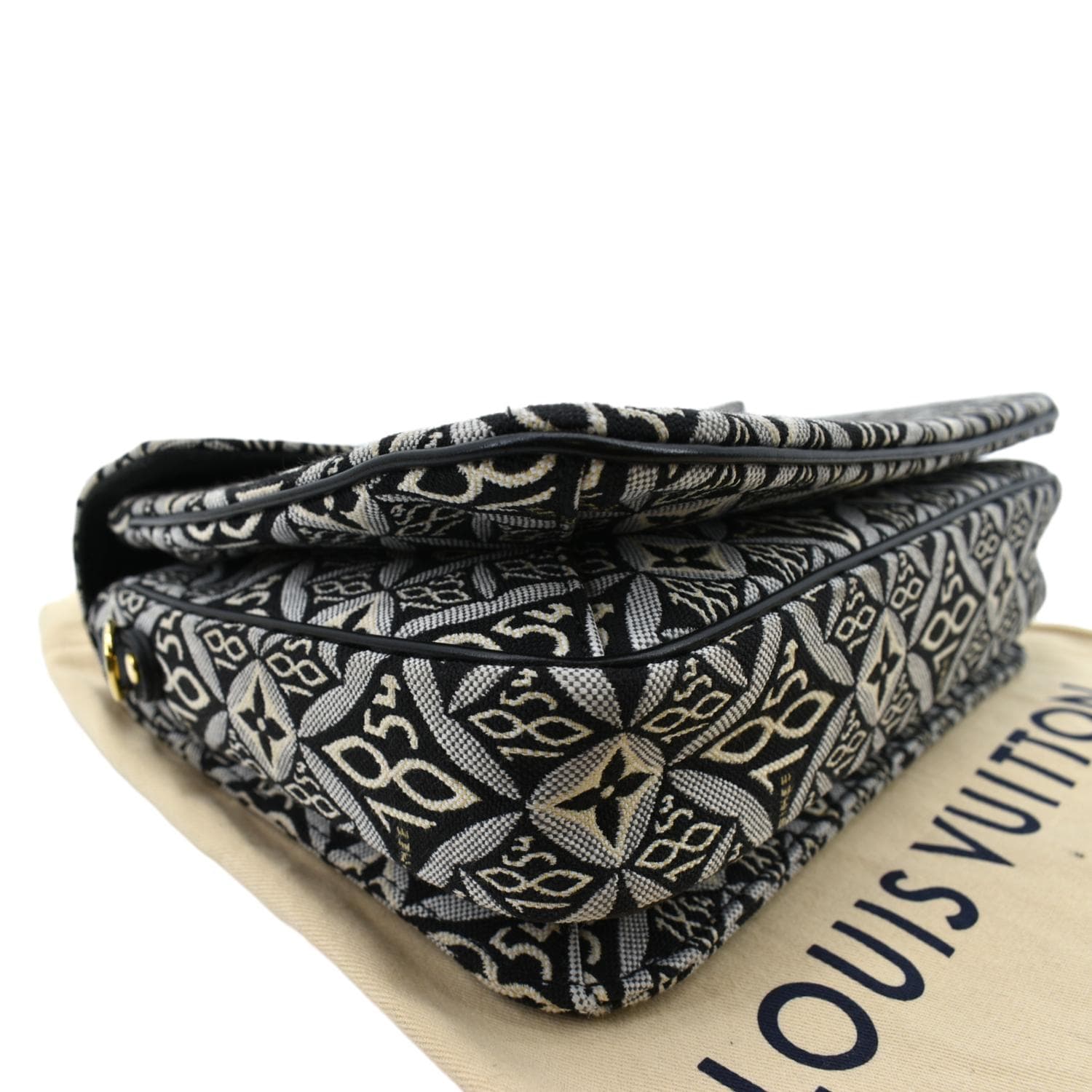 LOUIS VUITTON Metis Pochette Jacquard Since1854 Leather Top Handle Sat