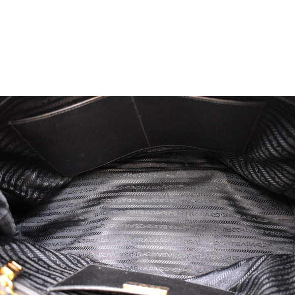 Prada Galleria Large Saffiano Leather Tote Shoulder Bag - Inside