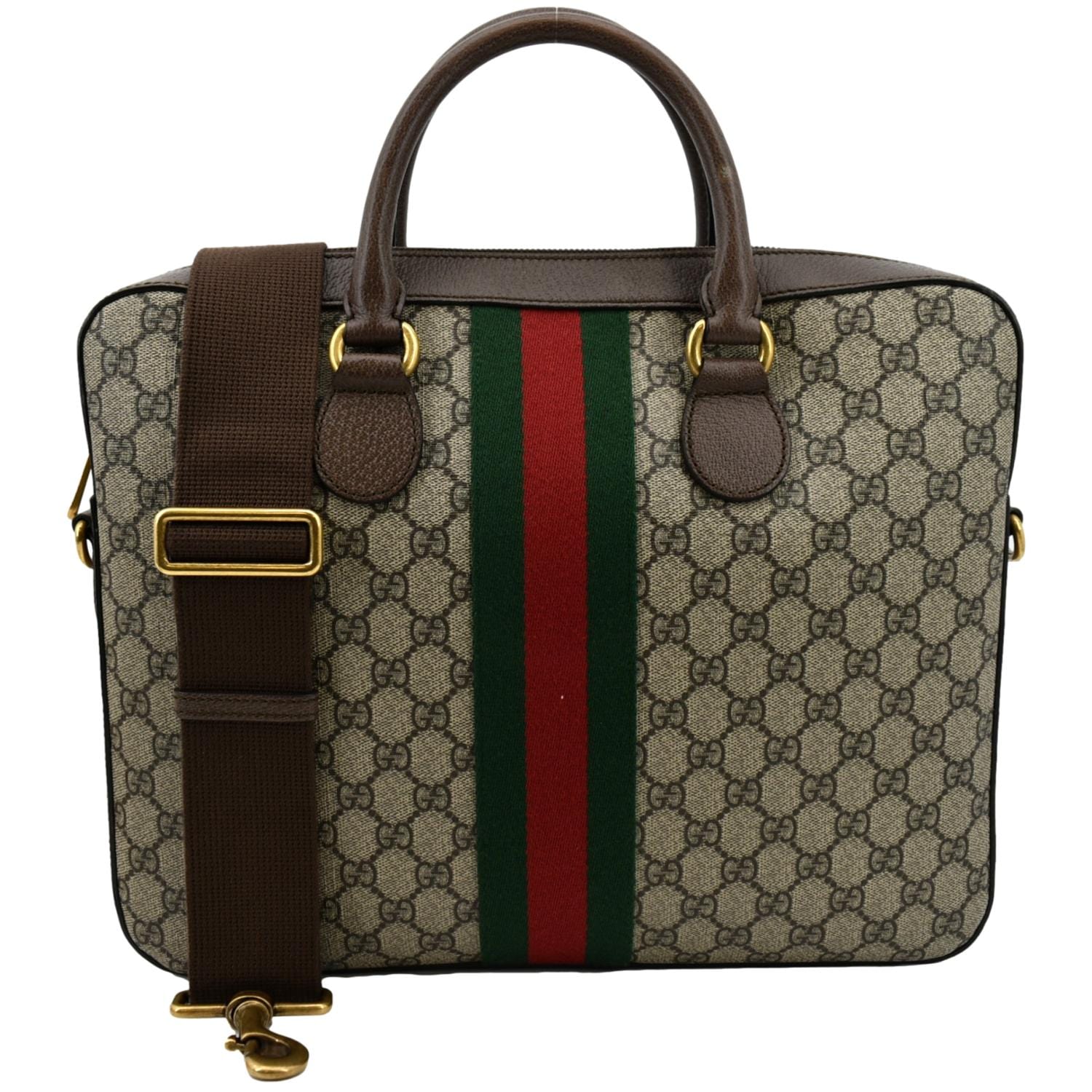 Gucci Beige GG Supreme Canvas and Leather Travel Tie Case Gucci