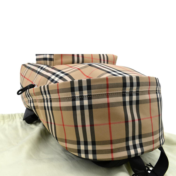 Burberry Vintage Check Nylon Backpack Bag Beige