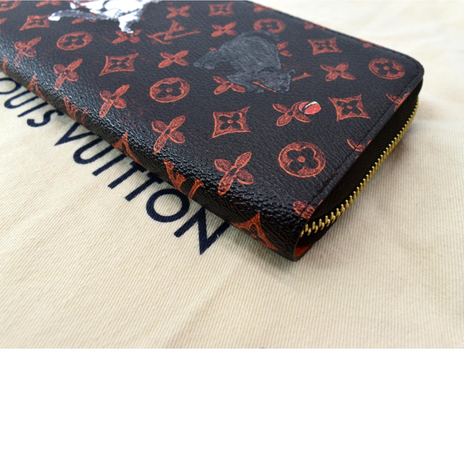 Louis Vuitton, Bags, Brand New Leather Original Pattern Louis Vuitton  Wallet With Orange Interior
