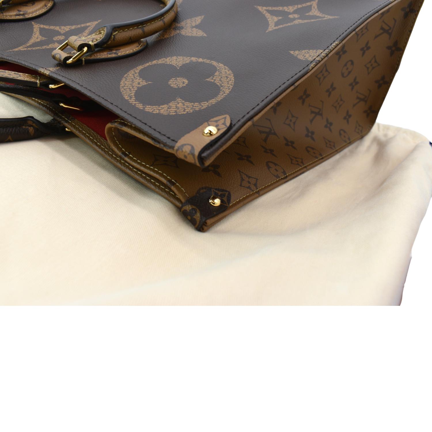 Onthego cloth tote Louis Vuitton Brown in Cloth - 38603108