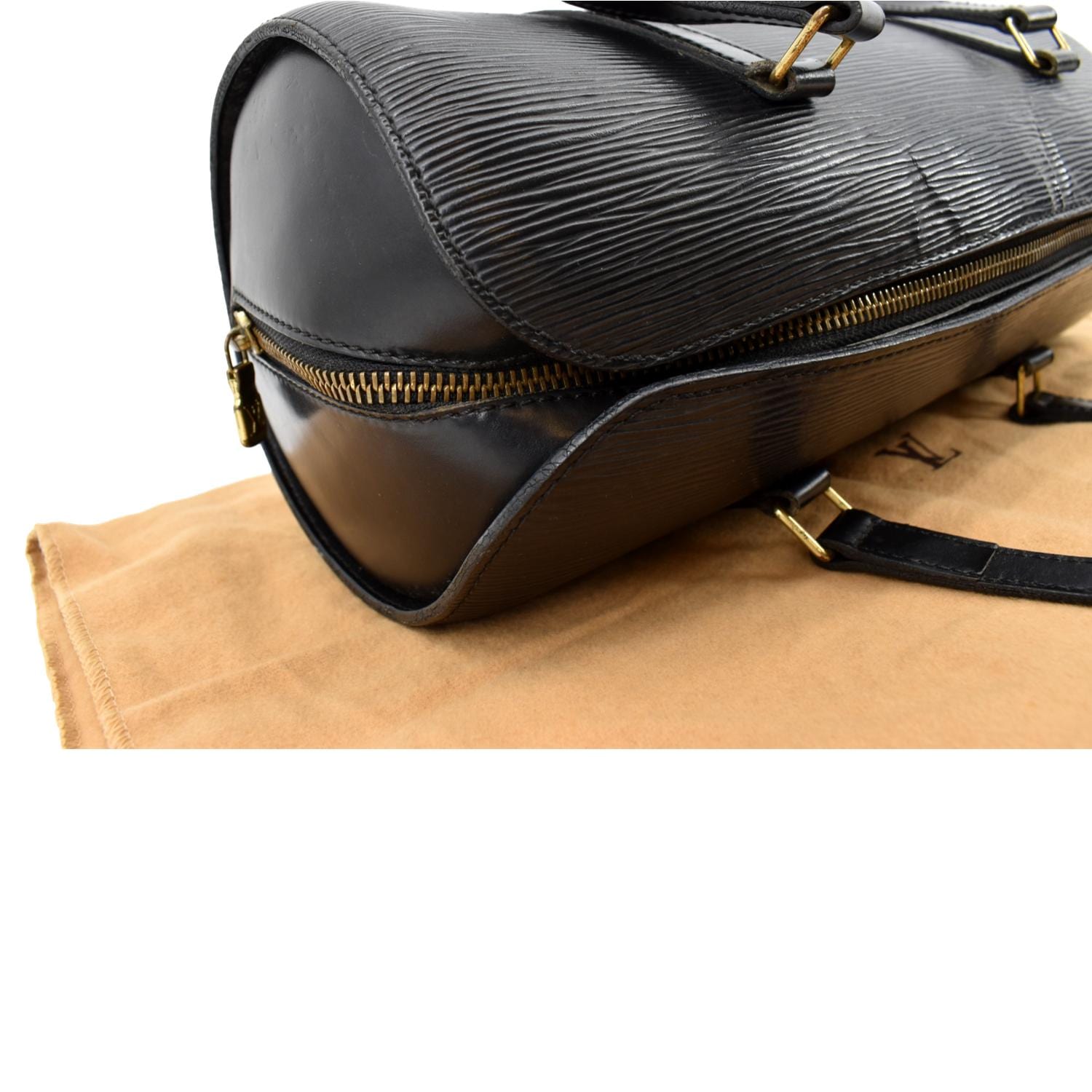 LOUIS VUITTON Papillon Epi Leather Handbag Black