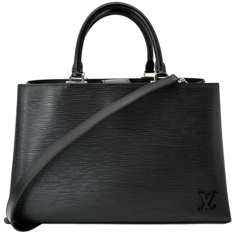 LOUIS VUITTON Kleber Epi Leather Shoulder Bag Black