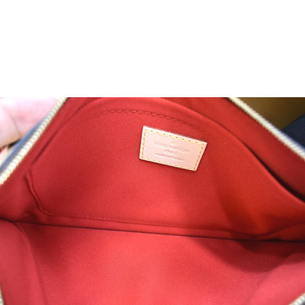 LOUIS VUITTON Neverfull Monogram Canvas Pochette Wristlet Pouch Brown