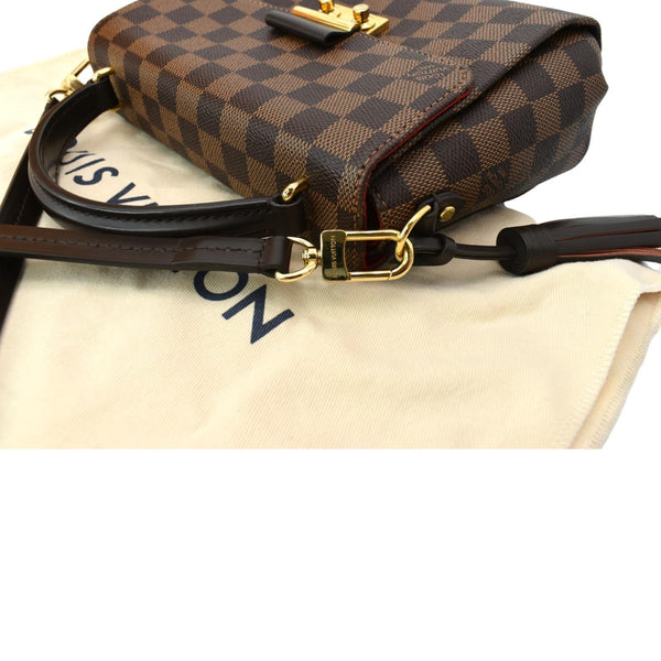 LOUIS VUITTON Croisette Damier Ebene Crossbody Bag Brown