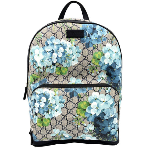 GUCCI Blooms GG Supreme Monogram Backpack Light Blue 546324