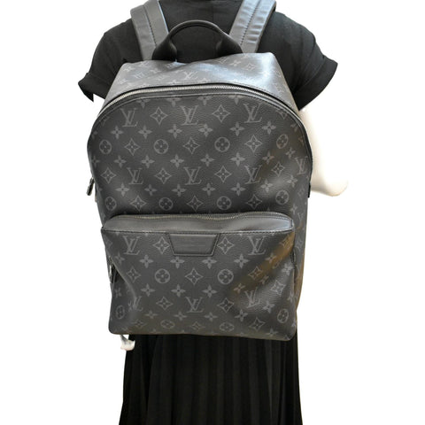 LOUIS VUITTON Discovery PM Monogram Eclipse Backpack Bag Black