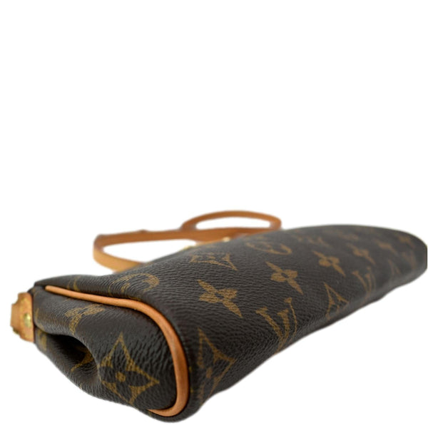 LOUIS VUITTON Eva Monogram Canvas Pochette Crossbody Bag Brown - sold