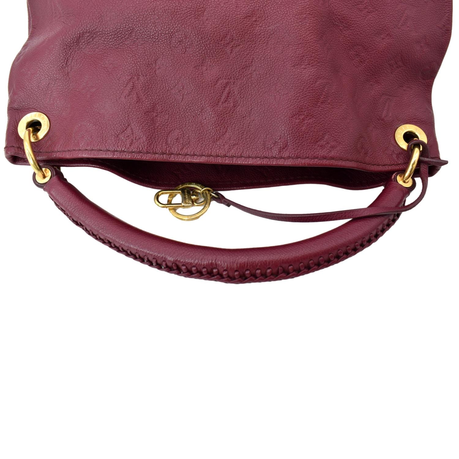 LOUIS VUITTON Artsy Bag in Burgundy Leather - 101294 Dark red ref