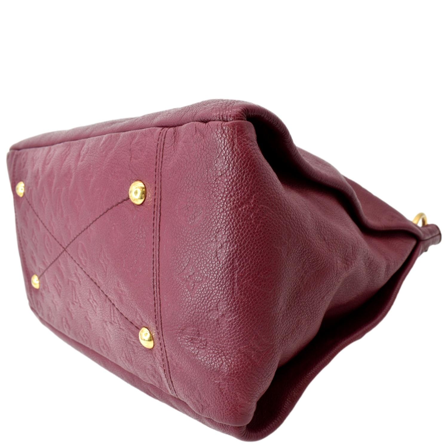 LOUIS VUITTON MONOGRAM Empreinte Artsy MM Dark Red Handbag Tote Bag #16  Rise-on