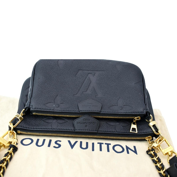 LOUIS VUITTON  Multi Pochette Accessoires Monogram Empreinte Shoulder Bag Black