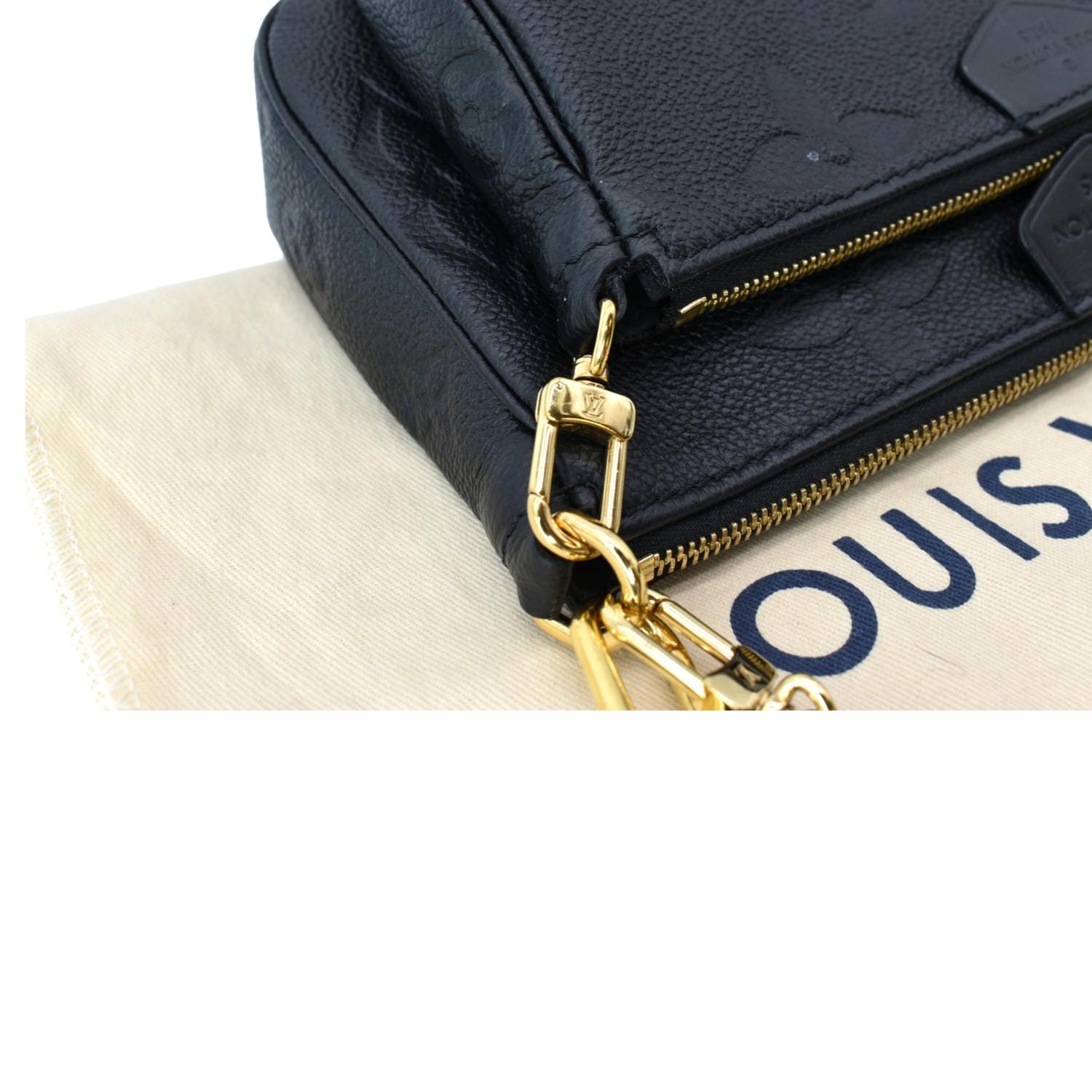 Louis Vuitton Black Monogram Empreinte Multi Pochette Accessoires