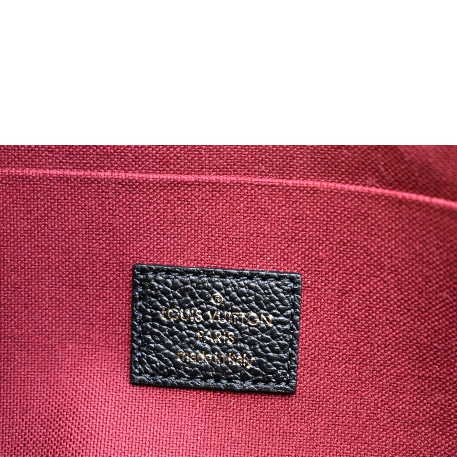 Louis Vuitton Felicie Pochette Bicolor Monogram Empreinte Black/Beige