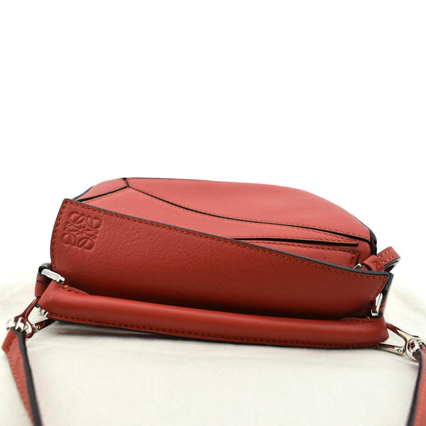 LOEWE Puzzle Mini Leather Shoulder Bag Orange