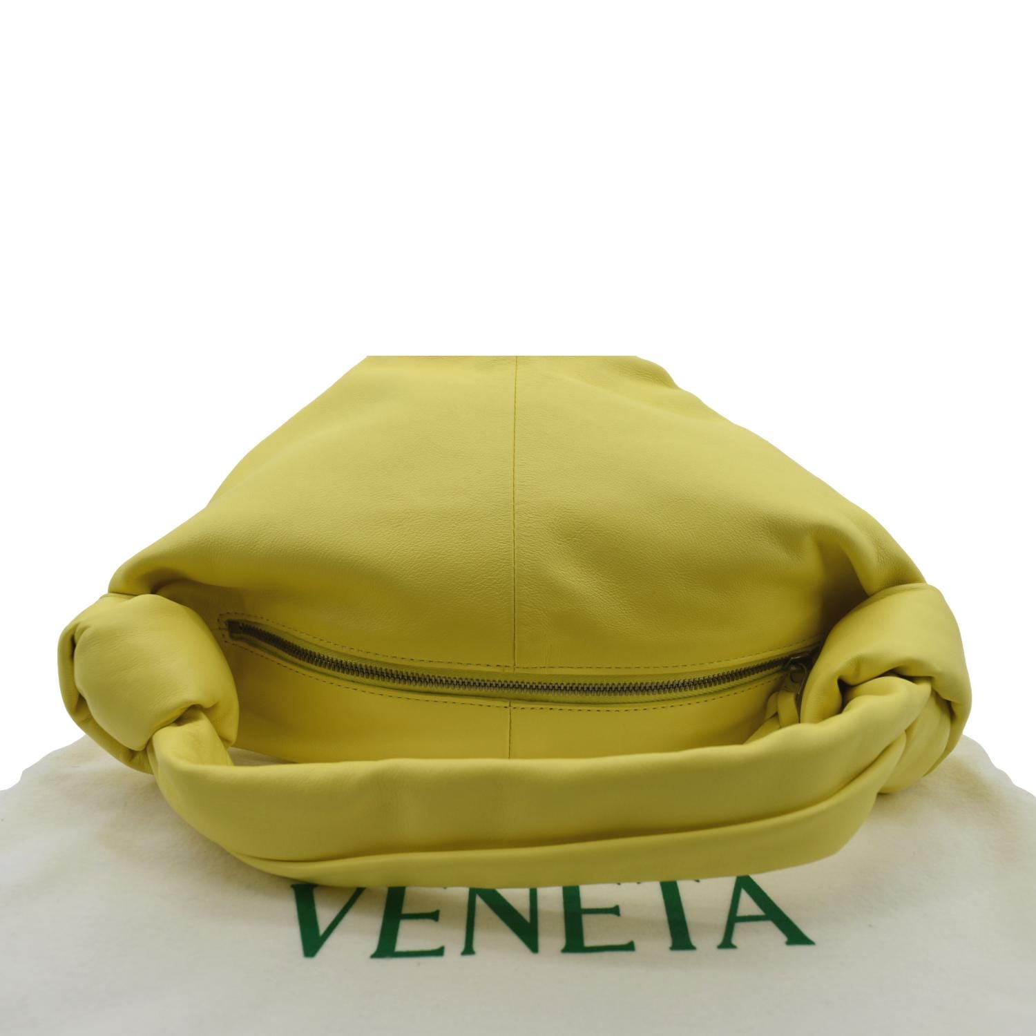 BOTTEGA VENETA Calfskin Mini Double Knot Bag Yellow 1224534
