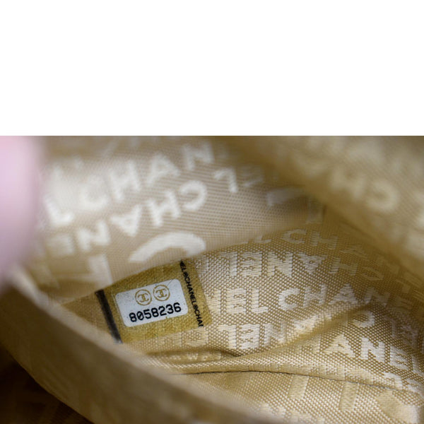 CHANEL Chocolate Bar Leather Handbag Beige