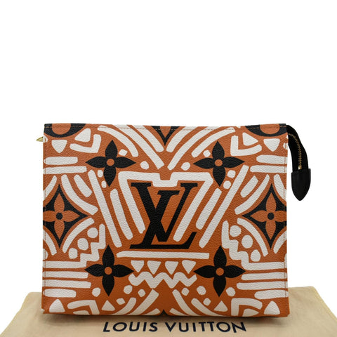 LOUIS VUITTON Crafty Toiletry 26 Monogram Giant Pouch Creme Caramel